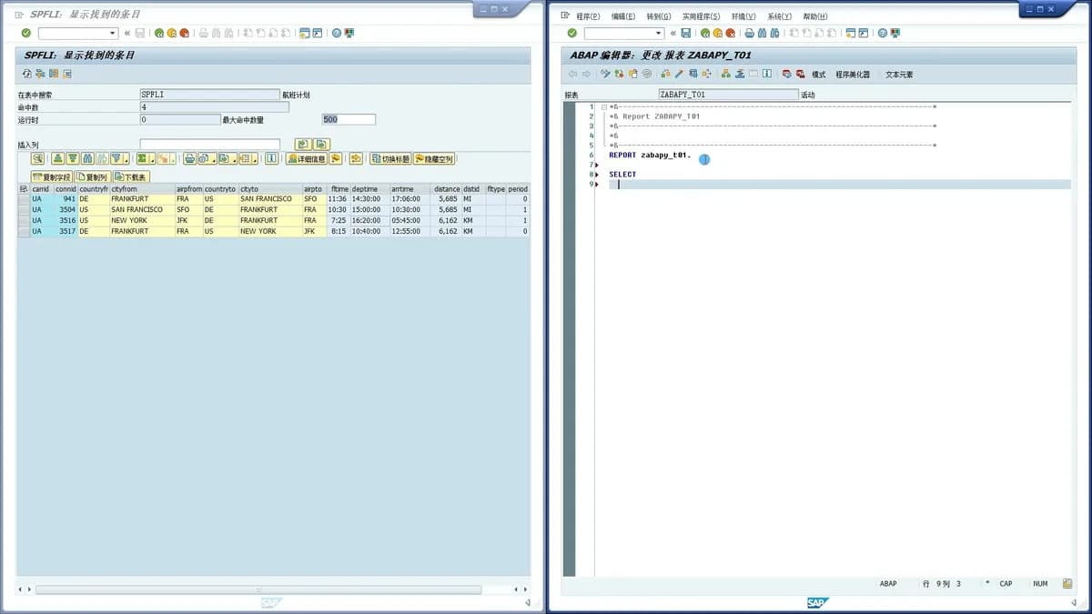 ABAP SE16N增强功能效果演示